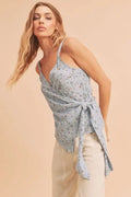 Malorie Top - Sky Floral by Boutique 23