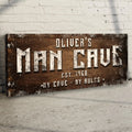 Man Cave My Cave My Rules Sign by Tailored Canvases