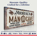 Man Cave Sign III by Tailored Canvases
