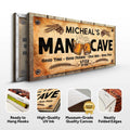 Man Cave Sign IV by Tailored Canvases
