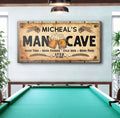 Man Cave Sign IV by Tailored Canvases