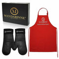 Mandarinne Silicone Oven Mitts and Apron Set by DailySale