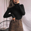 MANGOPOP Women's Mock Turtle Neck Long Sleeve Tops Bodysuit Jumpsuit by DailySale