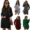 Marble Knit Mini Sweatshirt Dress