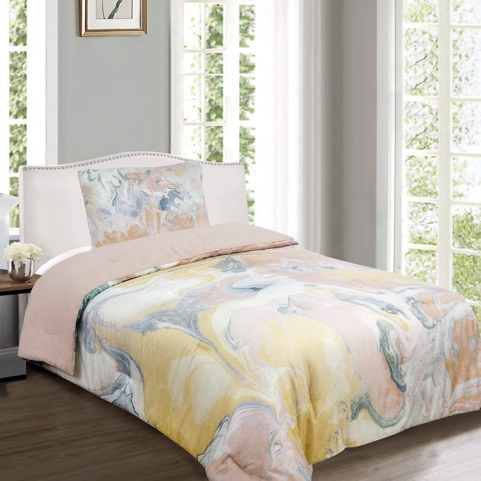 Marble Reversible Comforter Set by DailySale