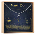March 10th Pisces Necklace by Dear Ava
