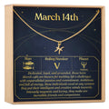 March 14th Pisces Necklace by Dear Ava