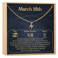 March 16th Pisces Necklace by Dear Ava