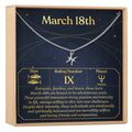March 18th Pisces Necklace by Dear Ava
