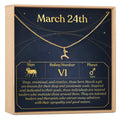 March 24th Aries Necklace by Dear Ava