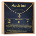 March 2nd Pisces Necklace by Dear Ava