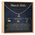 March 30th Aries Necklace by Dear Ava