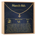 March 6th Pisces Necklace by Dear Ava