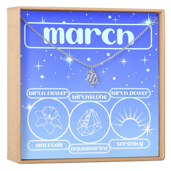 March Birthday Necklace, Multiple Styles Necklace by Dear Ava