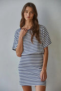Marley Striped Mini Dress by Boutique 23