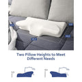 MARNUR Memory Foam Pillow for Neck Shoulder Pain Queen Size Wing Shape Design by DailySale