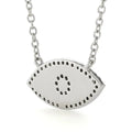 Marquise Blue Opal Evil Eye Necklace by Fine Color Jewels