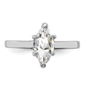 Marquise Cz Solitaire Ring by Fine Color Jewels