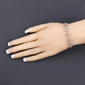 Marquise Pink Morganite & Diamond Celestial Bolo Adjustable Bracelet by Fine Color Jewels