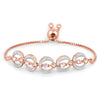 Marquise Pink Morganite & Diamond Celestial Bolo Adjustable Bracelet
