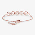Marquise Pink Morganite & Diamond Celestial Bolo Adjustable Bracelet by Fine Color Jewels
