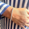 Marquise Style Round Moissanite Bracelet by Fine Color Jewels
