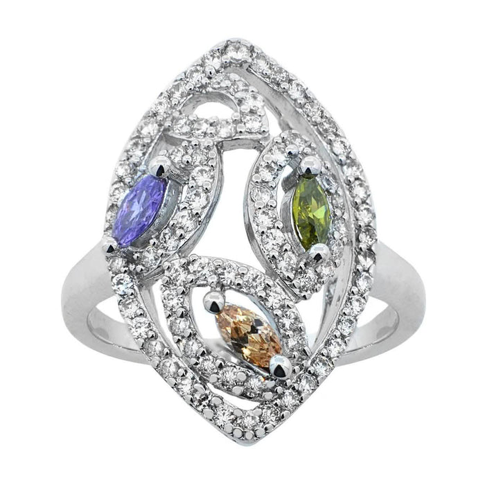 Marquise Tri-Color Ring by DailySale