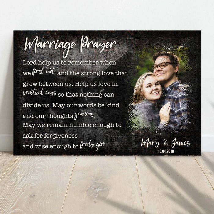 Marriage Prayer Couple Sign by Tailored Canvases
