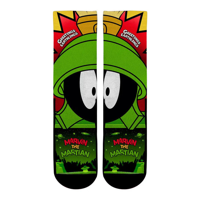 Marvin The Martian - Split Face by Rock 'Em Socks