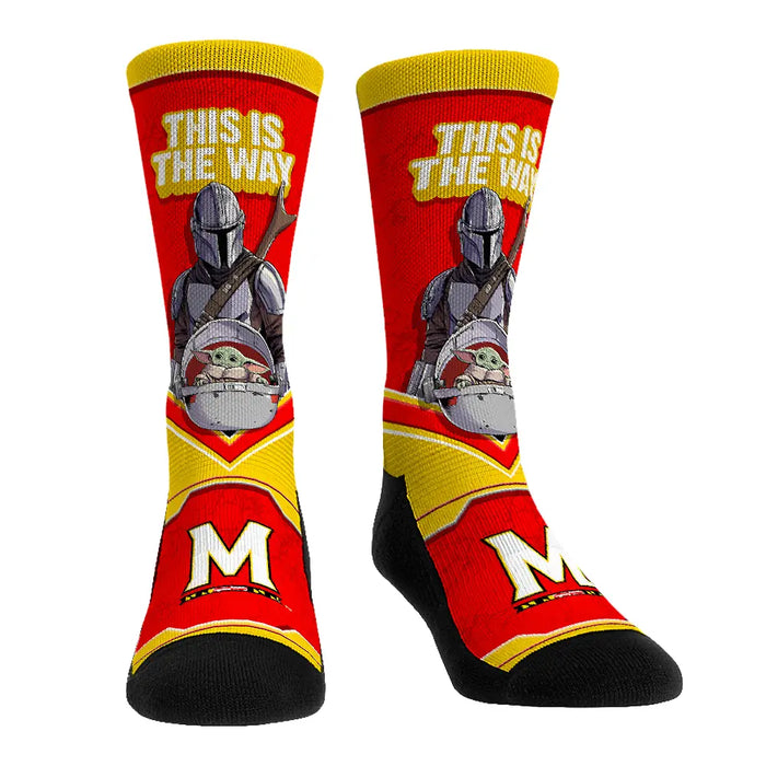Maryland Terrapins - Star Wars - This Is The Way by Rock 'Em Socks