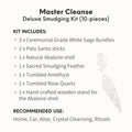 Master Cleanse - Deluxe Smudging Kit (10-Pieces) by Conscious Items