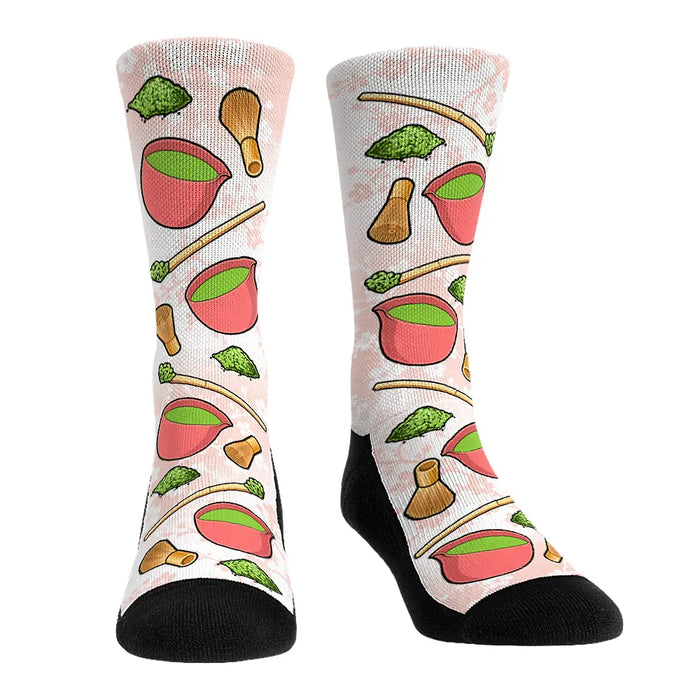 Matcha All-Over (Pink) by Rock 'Em Socks