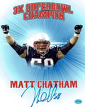 Matt Chatham New England Patriots Autographed 8x10 Photo Full Time coa by Price Is Right Miami
