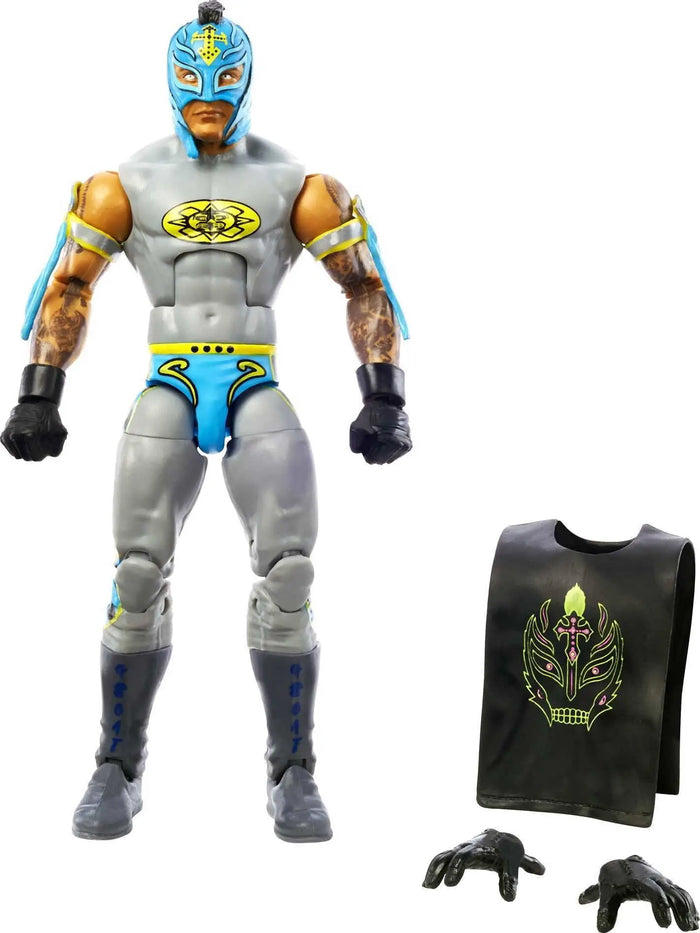 Mattel WWE Elite Collection 2022 Top Picks Rey Mysterio 6-Inch Action Figure, Blue/Grey by Price Is Right Miami
