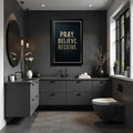 Matthew 21:22 - Pray Believe Receive Faith Sign III by Tailored Canvases