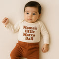 long sleeve graphic bodysuit | matzo ball by Finn + Emma