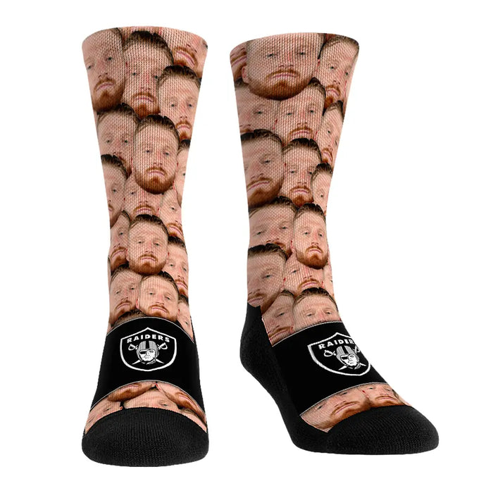Maxx Crosby - Las Vegas Raiders - Face Repeat by Rock 'Em Socks