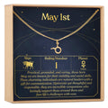 May 1st Taurus Necklace by Dear Ava