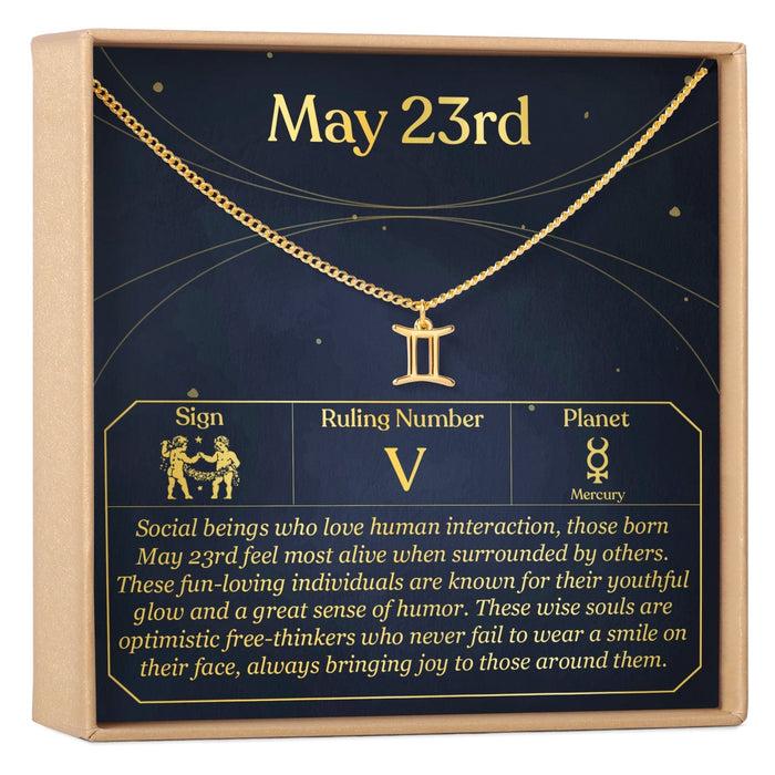 May 23rd Gemini Necklace by Dear Ava
