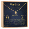 May 28th Gemini Necklace