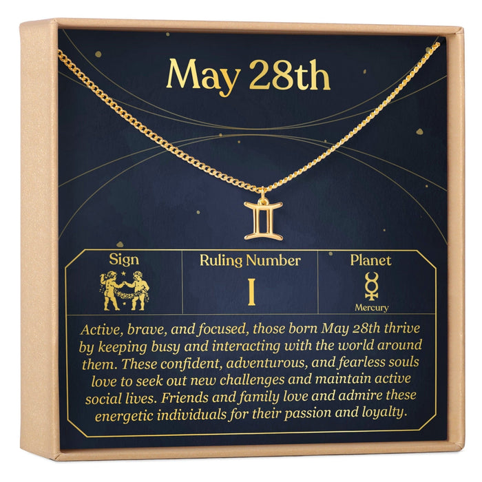 May 28th Gemini Necklace by Dear Ava