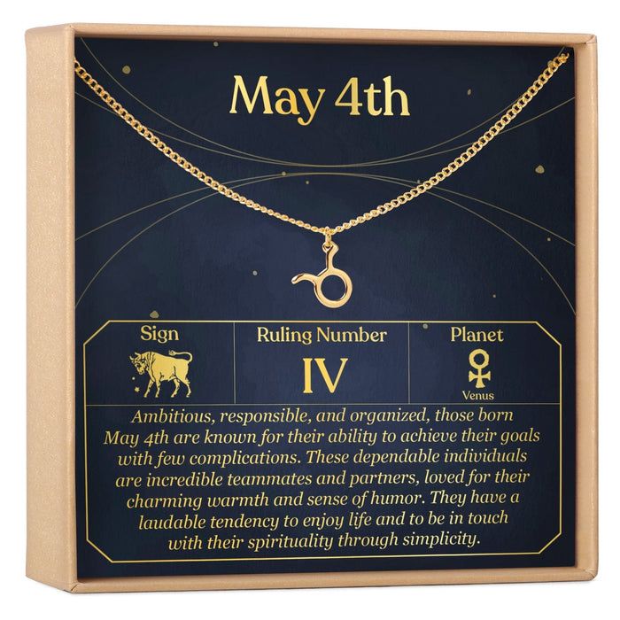 May 4th Taurus Necklace by Dear Ava