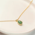 May Birthday Emerald Birthstone Necklace by Dear Ava