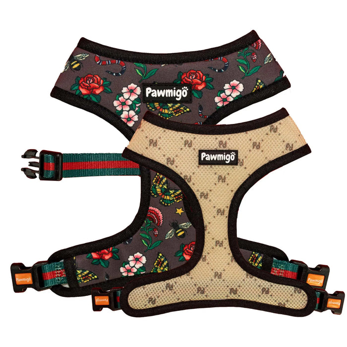 May Flowers Reversible Harness by Pawmigo