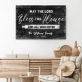 May The Lord Bless This House And All Who Enter Sign by Tailored Canvases