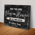 May The Lord Bless This House And All Who Enter Sign by Tailored Canvases