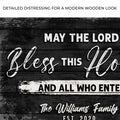 May The Lord Bless This House And All Who Enter Sign by Tailored Canvases