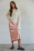 Maybell Sweater Top: Ivory by Boutique 23