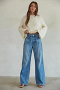 Maybell Sweater Top: Ivory by Boutique 23