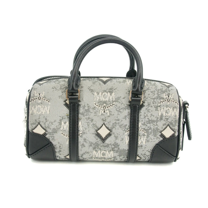 MCM Aren Boston Jacquard Small 2 Way Shoulder Bag #2967 by Bolt Boutique